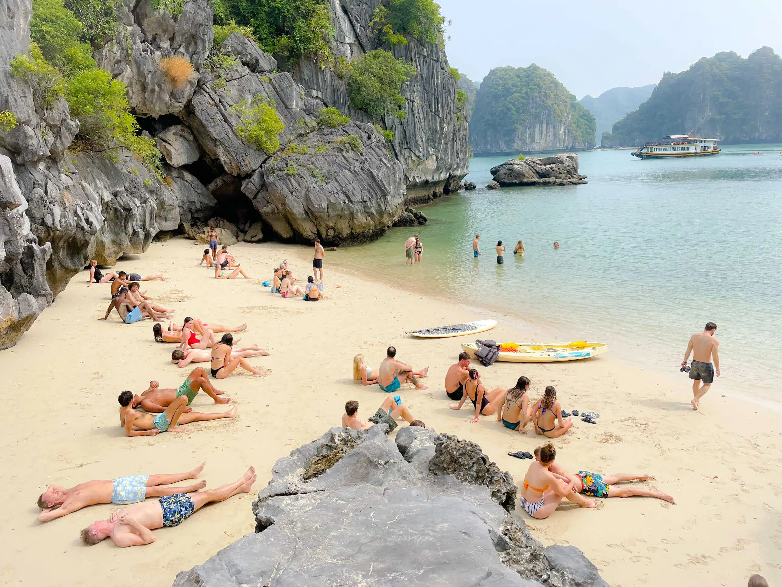 Soaking in the breathtaking seaside atmosphere at Ba Trai Dao Beach